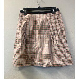 Band of Outsiders Women's Red Checked skirt size 1